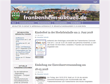 Tablet Screenshot of frankenheim-aktuell.de